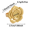 1/5pcs Gold Plated Cabochon Ring Round Oval Blank Tray Base Stainless Steel Rings For Women Men Handmade Enamel Accessories - Image 21