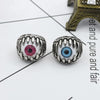 Men's Vintage Dragon Claw Evil Eye Ring Devil Eyeball Party Rings Men Jewelry Anime Skull Hip Hop - Image 4