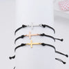 10pcs Handmade Stainless Steel Cross Charm Bracelet Men Braid Adjustable Lucky String Bracelets for Women Jewelry Gift - Image 1