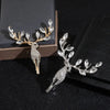 All Rhinestone Deer Brooch For Women Unisex Zircon Animal Brooches Dress Suit Decoration Pin Casual Banquet Gifts - Image 4