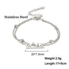 Stainless Steel Mountain Charms Cord Bracelets for Women Men Adjustable Rope Knot Bracelet Jewelry Couple Gift - Image 14