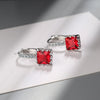 Silver Color Square Zircon Earrings for Women Girl Simple Korean Silver Needle Ear Buckles Earring Jewelry - Image 8