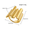 Vintage Stainless Steel Rings for Women Punk Chunky Irregular Smooth Adjustable Open Ring Jewelry Weddings Gifts - Image 18