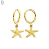 Silver Needle Vintage Shell Pendant Hoop Earrings Women's Pearl Conch Gold Earrings Jewelry Gifts - Image 39