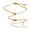 Stainless Steel Zircon Beads Back of Hand Chain Finger Bracelet Chic Sexy Jewelry Gift - Image 12