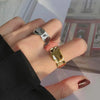 3Pcs Vintage Irregular Pleated Open Ring for Women Men Vintage Punk Liquid Metal Style Finger Y2K Accessories Jewelry - Image 7