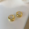 Silver Vintage Chunky Round Earrings For Women Circle Hoops Earring Jewelry Prevent Allergy AccessoriesGift - Image 10
