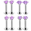3mm Crystal Star Labret Piercing Stud Set Lip Ring Bulk Tragus Earring Flat Helix Stud Cartilage Jewelry Pack Lobe Earring Lot - Image 11