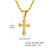 Hip Hop Cross Necklace for Men Women,50/55/60cm Stainless Steel Chic Cross Pendant,Christian Classic Jewelry Gifts - Image 8