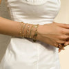 Five-Piece Resin Bead Bracelet Set with Round Charms and Elastic Bands - Image 26