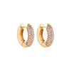 Gold Plated Huggie Earrings with CZ Zircon Thin Ear Hoops Cartilage Earring for Women Round Minimal Earring Piercing Jewelry - Image 7