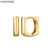 Silver Needle Double Circle Zirconia Earrings For Women Minimalism Vintage Geometry Hoop Earrings Jewelry - Image 23