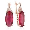 30 10mm Brown Stone Drop Earrings For Women Rose Gold Color Big Zircon Jewelry Accessories - Image 8