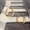 Zinc Alloy Drop Hoop Earrings in Gold-Tone and Silver-Tone Styles - Image 3