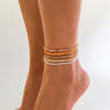 Boho Colorful Seed Beads Anklet Set for Women Summer Beach Simple Elastic Chain Bracelet Barefoot Ankle on Leg Jewelry - Image 8
