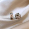 Gold Color Plated Stainless Steel Round Circle Earrings for Women Cubic Zirconia Hoop Earrings Jewelry - Image 7