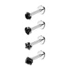 3mm Crystal Star Labret Piercing Stud Set Lip Ring Bulk Tragus Earring Flat Helix Stud Cartilage Jewelry Pack Lobe Earring Lot - Image 21