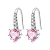 Silver Colorful Oval Gemstone Eardrops Drop Earrings Women Earrings Charm Versatile Party Jewelry Gifts - Image 28