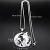 Witch Ball Moon Spell Pendant Necklace for Women/Men Silver Color Stainless Steel Wicca Pagan Chain Jewelry Colier NZZZ526S02 - Image 6
