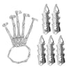 Black Metal Finger Claw Unique Skeleton Full Finger Rings Punk Rock Adjustable Armor Ring for Tech Enthusiasts - Image 8