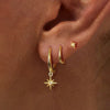 3 Piece Stainless Steel Round Star Drop Earrings Set for Women Gold Plated Dangle Earring Punk Unisex Rock Jewelry - Image 13
