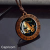12 Zodiac Signs Rope Chain Necklace Aries Taurus Gemini Cancer Leo Virgo Libra Scorpio Constellation Necklace Wooden Pendant - Image 12