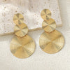 Stylish Dangle Earrings Trio Circle Design Daily Outfits Party Accessories Stuff Red Orange Big Earrings - Image 10