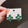 Sweet Design Spring/Summer Blue Pink Enamel Flower Light High End Earrings Party Gifts for Women Jewelry - Image 13