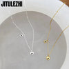 Silver Necklace Pendant For Women Jewelry Love Necklace Simple And Elegant, Heart Shaped Collar Chain - Image 1