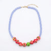 Dopamine 3D Fruit Beaded Necklace Bohemian Retro Pomegranate Strawberry Tomato Choker Exaggerated Bracelet Bikini Jewelry Gift - Image 16