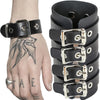 Cool Punk Bracelets Men Women Retro Bracelet Adjustable Wrist Belt Buckle Styles Cuff Bangle Bracelet for Party Club Daily Wear - Image 1