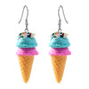 Handmade Polymer Clay Cute Drop Earrings For Women Girl Kid 3D Food Ice Cream Dangle Earrings Jewelry Gift - Image 6