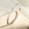 Yupsk 1/3pcs Classic Zircon Inlaid Stainless Steel Bracelet Roman Numeral Heart Design Bangles Jewelry Gift - Image 11