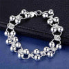 charm Silver Bracelet for man woman Twisted rope chain jewelry Wedding party Christmas gift - Image 31
