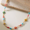 Chrysanthemum Daisy Chain Anklet for Women Summer Boho Chic Daisy Beaded Foot Chain Party Vocation Jewelry Gifts - Image 5