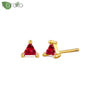 Silver Needle Colorful Gemstone Earrings for Women Water Drop Pendant Stud Earrings Wedding Jewelry Gifts - Image 18