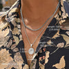 2pcs/set Compass Necklace for Men Boys,Stainless Steel Viking North Star Anchor Medal Round Coin Pendant,Punk Jewelry Gift - Image 6