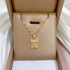 Over 30 Styles Bear Necklace Titanium Steel Zircon Micro Inlaid Copper Pendant Collarbone Chain Souvenir Gift - Image 15