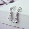 Pear Cubic Zirconia Drop Earrings for Women Dainty Ear Accessories Simple Elegant Bridal Wedding Earrings Jewelry - Image 4
