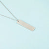 10Pcs Mirror Polished 10x40mm Strip Pendant Necklaces Stainless Steel Cable Chain Necklaces For Women Men - Image 7