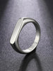 Stainless Steel Signet Rings for Men Women Minimalist 4mm Wide Finger Rings Wedding Couple Jewelry Gift - Image 3