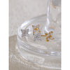 Shiny Cubic Zirconia Flower Sweet Stud Earrings 316L Stainless Steel Delicate Daily Jewelry - Image 6