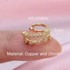 1PC CZ Multi-Layer Clips Earrings for Women Minimalist Leaf Cartilage Earings Ear Cuff Fake Piercing Clip on Ear Jewelry - Image 6