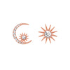 Star Moon Cubic Zirconia Stud Earrings for Women Girl Jewelry Party Gifts - Image 7