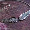 Vintage Angel Wings Feather Choker Big Pendant Aesthetic Link Chains Statement Necklace for Women Collar Bib Wedding Tribal Gift - Image 3