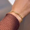 Classic Hollowed-Out Five-Pointed Star Bracelet For Women Delicate Gold Plated Stainless Steel Layer Bracelets Gift - Image 3