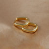 Geometric Square and Circle Hoop Earrings in Gold-Tone and Silver-Tone with 14 to 23 mm Sizes - Image 12