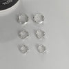 Silver Geometric Wave Earrings for Women Punk Jewelry Gift - Image 2