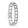 Women's Jewelry 9mm Width Itanlian Elastic Charm Bracelet Stainless Steel Bangle ST - Image 16