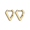 Glossy Stainless Steel Hoop Earrings For Women Men Hip Hop Steapunk Round Oval Heart Black Gold Silver Color Huggie Jewelry Gift - Image 20